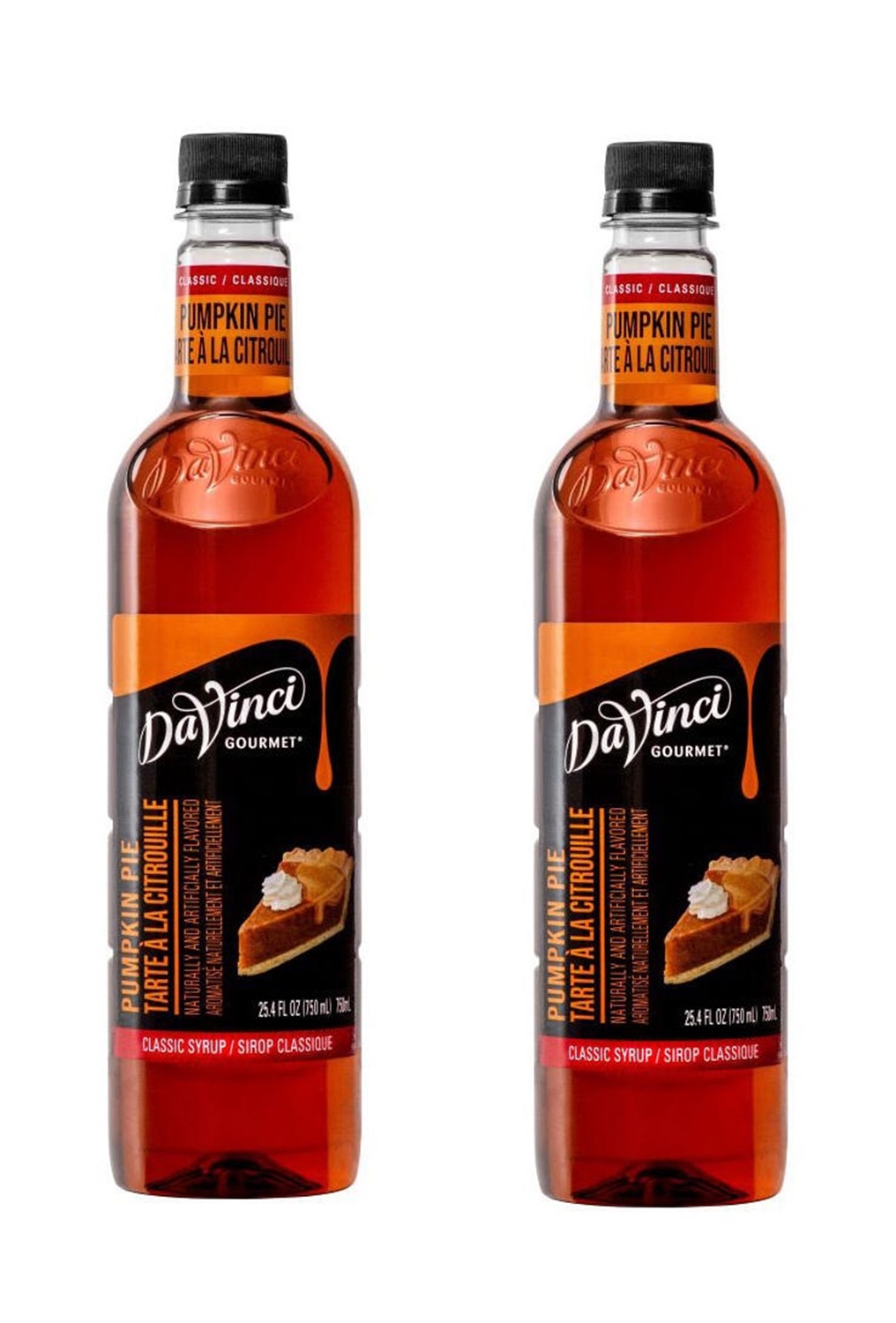 (image for) Davinci Gourmet Pumpkin Pie Beverage Syrup 750 ml - Click Image to Close